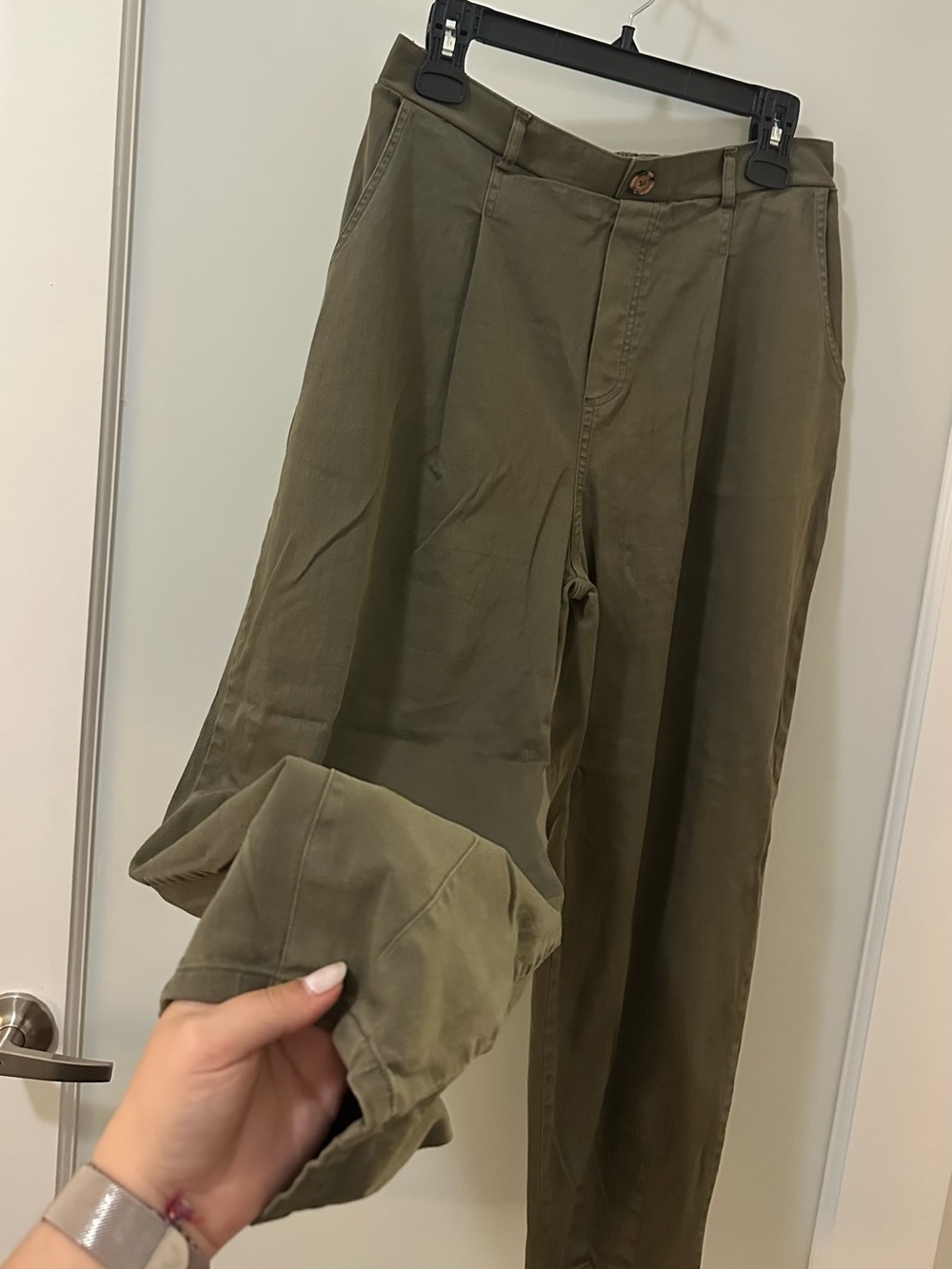 wild fable Olive Green Pleated Chinos